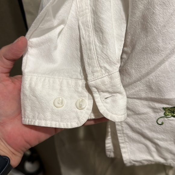 Vintage Casey Coleman Embroidered floral Button Down Shirt medium - Picture 4 of 9